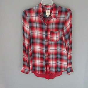 Self Esteem Long Sleeve Button Tops